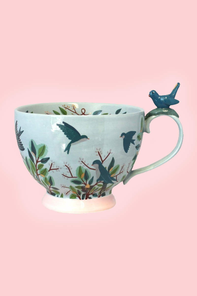 Secret Garden Bird Teacup Disaster Designs 1