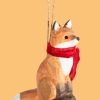 sass belle weihnachtshaenger wooden sitting fox wi