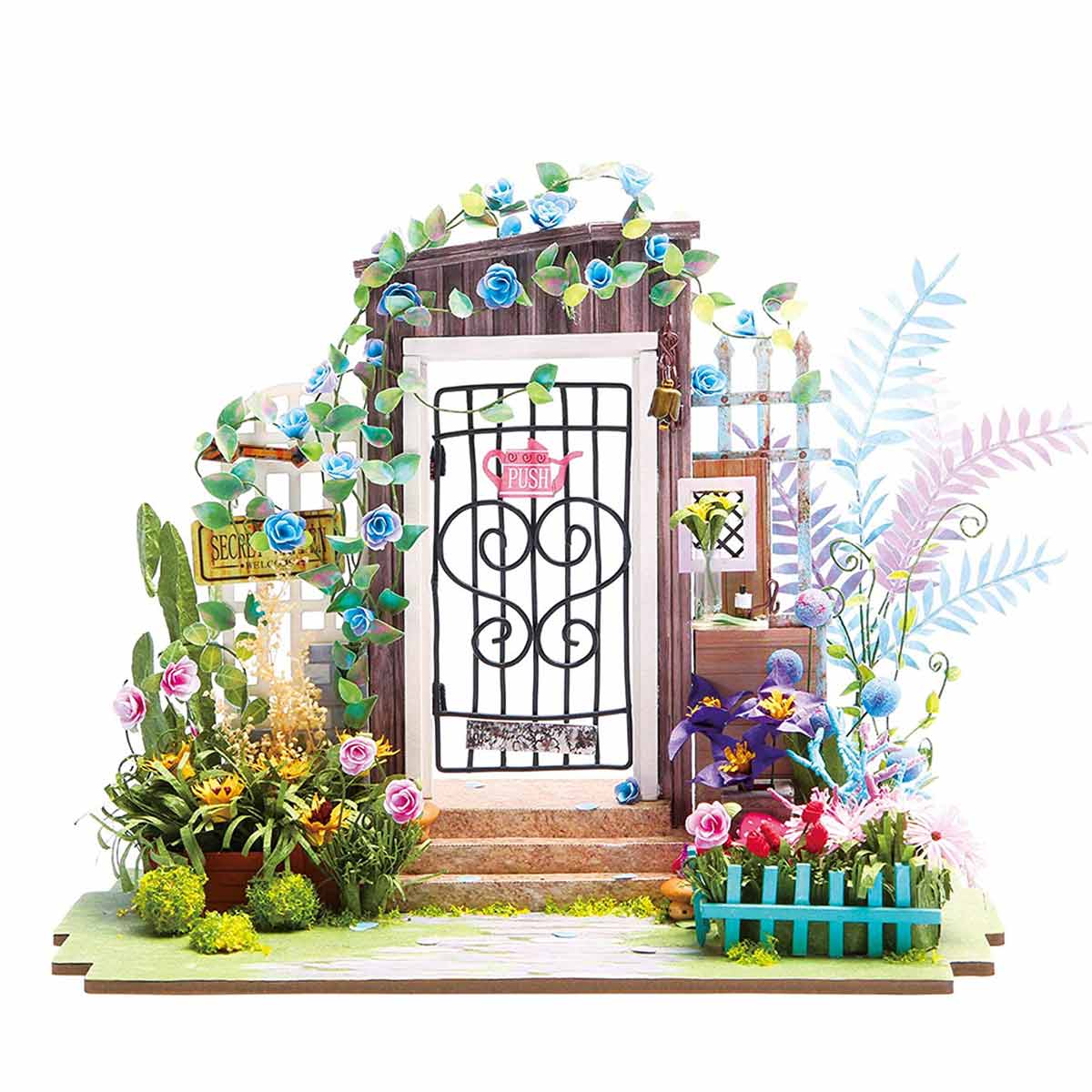dollhouse miniature garden entrance 2