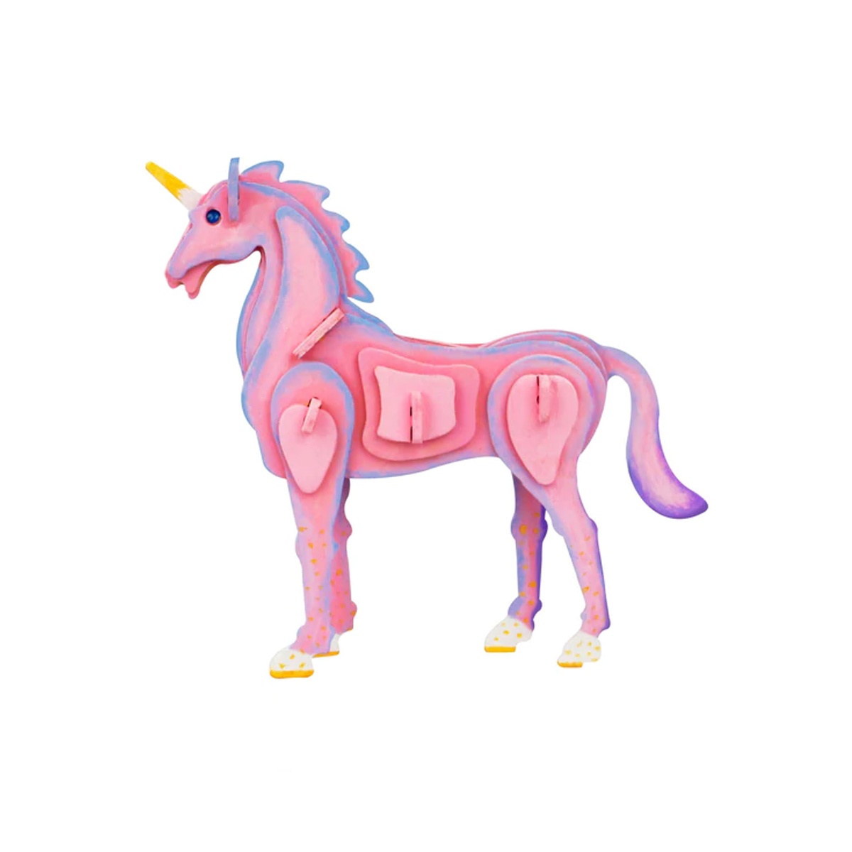 Bouwpakket 3D Houten Puzzel Paint Kit Unicorn 1