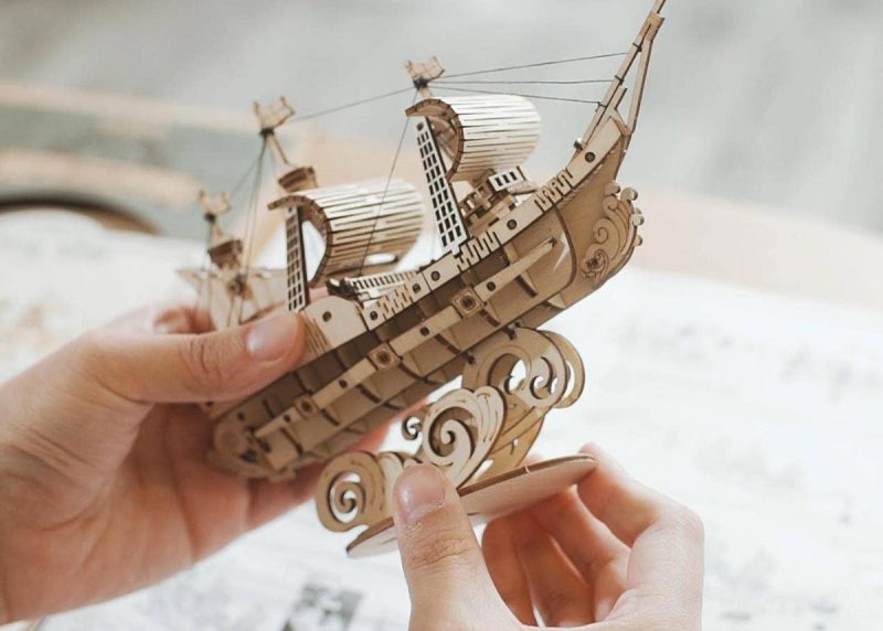 Bouwpakket 3D Houten Puzzel | Sailing Ship - Afbeelding 2