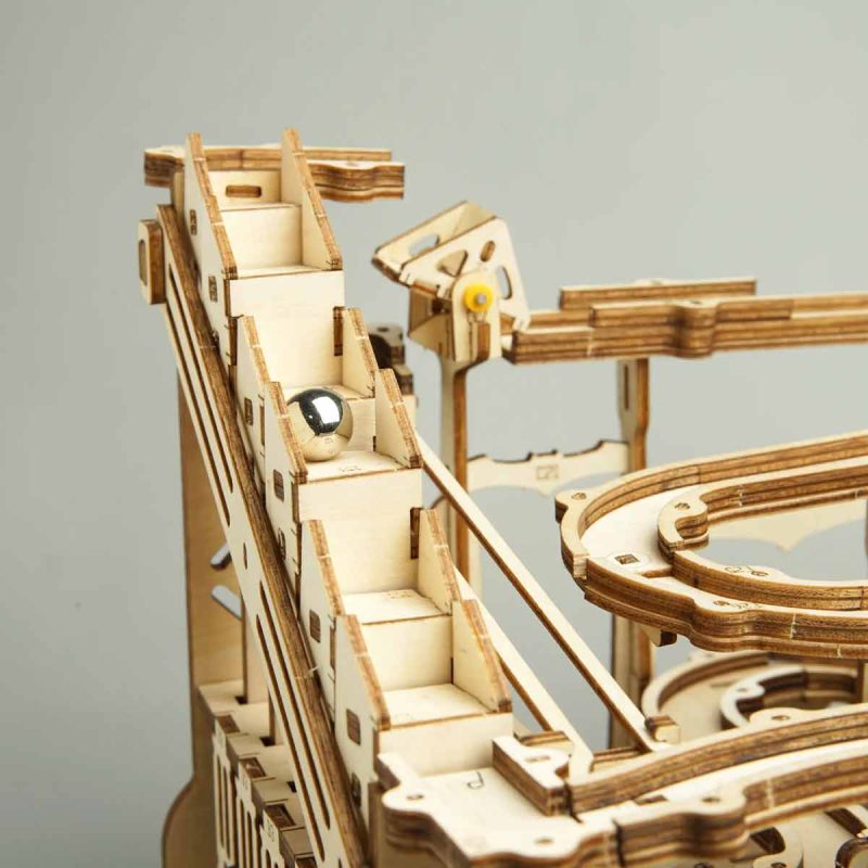 Bouwpakket 3D Houten Puzzel Knikkerbaan | Marble Parkour - Afbeelding 4