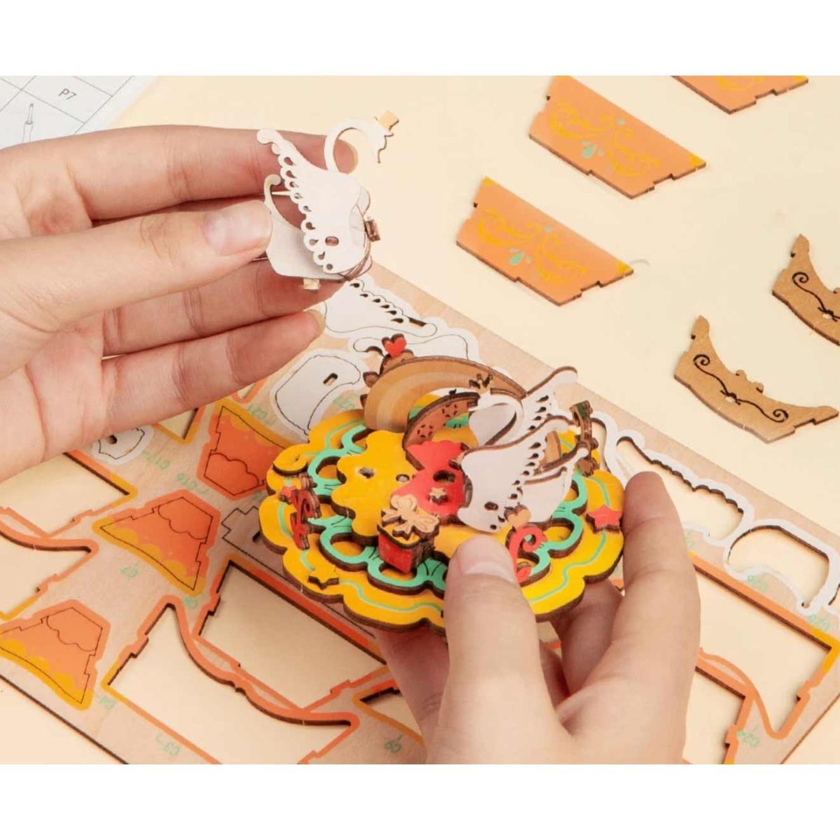 pompoen koets 3d puzzel
