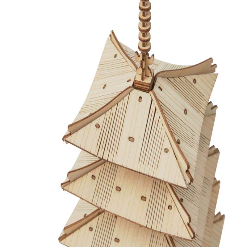 Bouwpakket 3D Houten Puzzel | Five-Storied Pagoda - Afbeelding 8