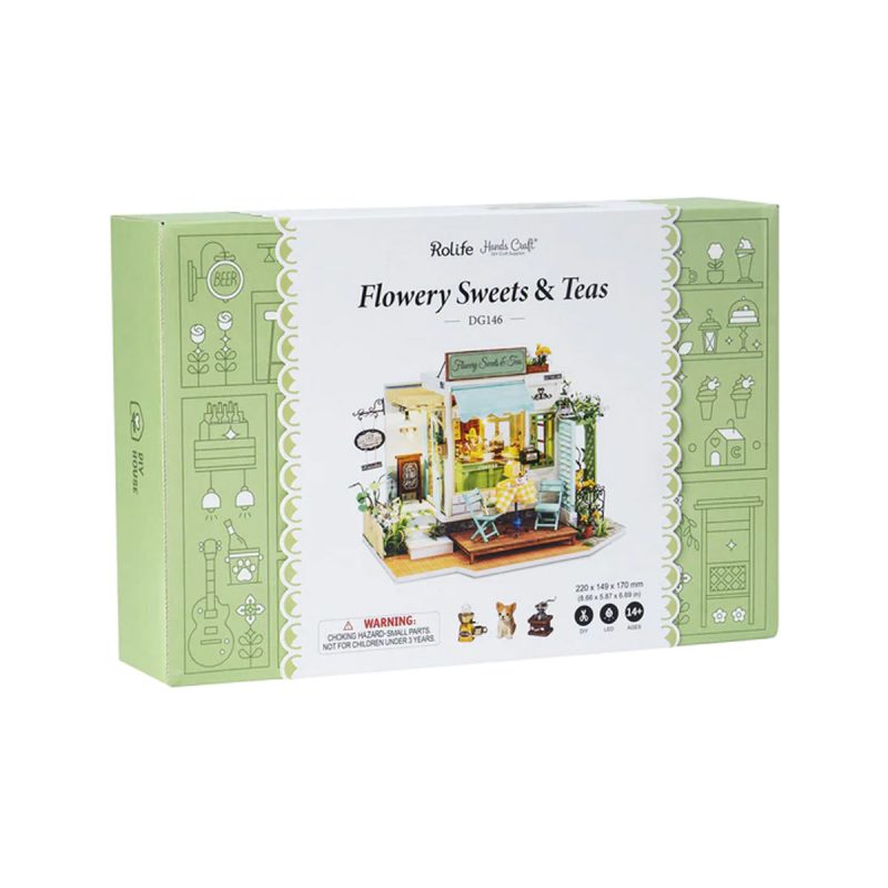 Bouwpakket Miniature House Kit | Flowery Sweets & Teas - Afbeelding 4