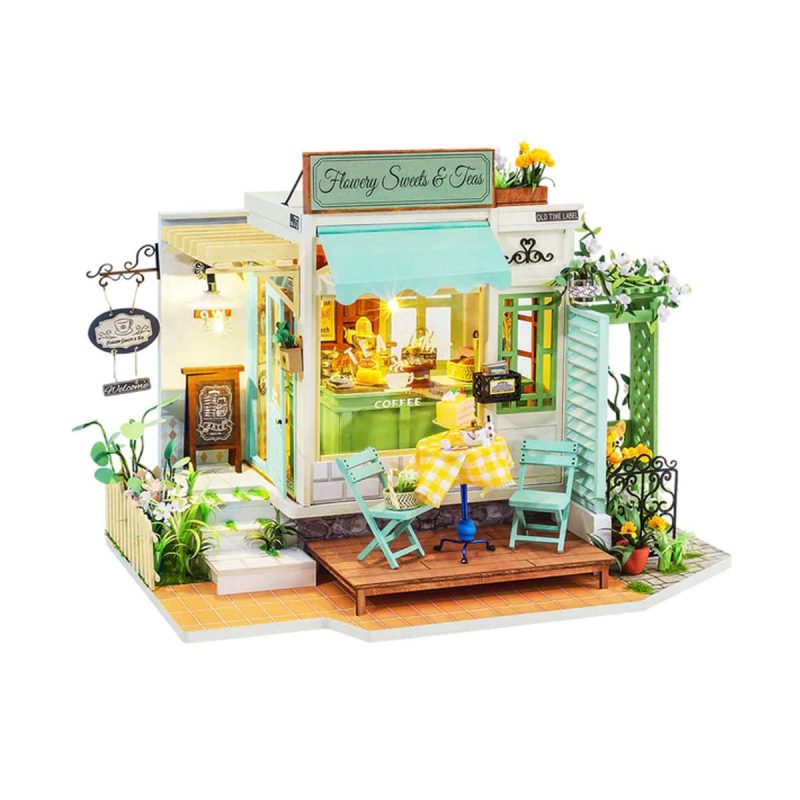 Bouwpakket Miniature House Kit | Flowery Sweets & Teas
