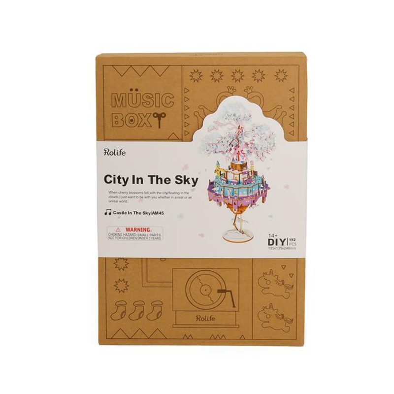 Bouwpakket 3D Houten Puzzel | City In The Sky - Afbeelding 3