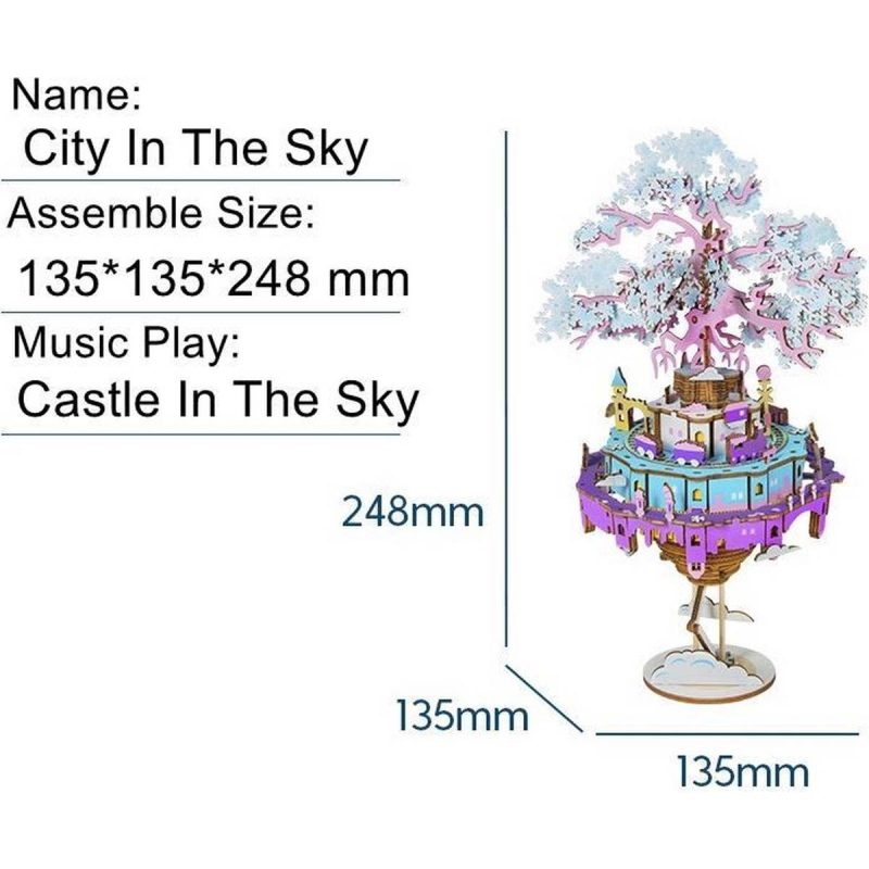 Bouwpakket 3D Houten Puzzel | City In The Sky - Afbeelding 7