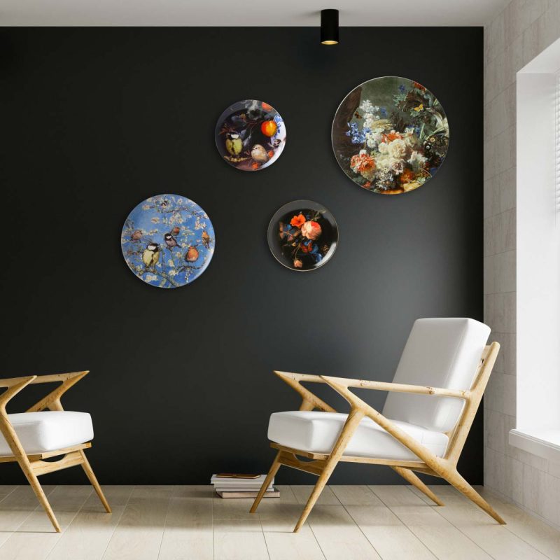 Wandbord Koolmees in stilleven - Afbeelding 3