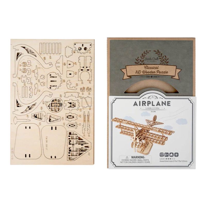 Bouwpakket 3D Houten Puzzel | Airplane - Afbeelding 5