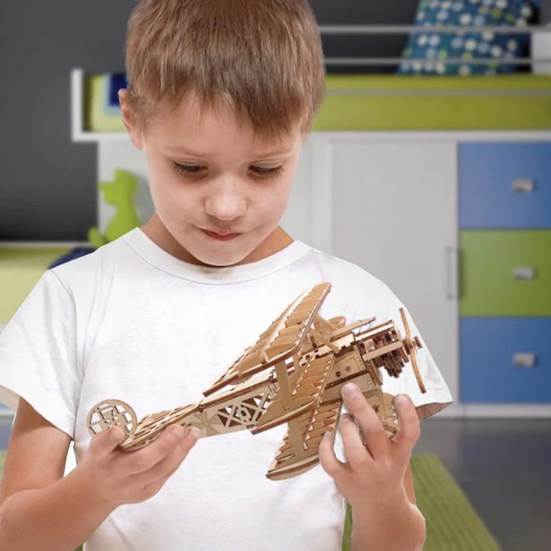 Bouwpakket 3D Houten Puzzel | Airplane - Afbeelding 7