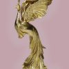 Kandelaar Peacock Polyresin Gold