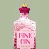 Kerstbal Pink Gin Bottle 1