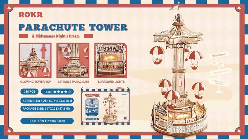Parachute Tower Electro-Mechanical | Bouwpakket - Afbeelding 6