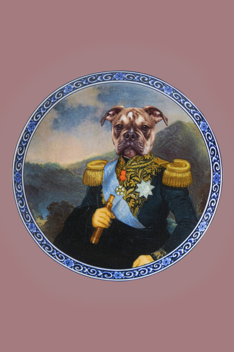 Wandbord Admiraal Bulldog