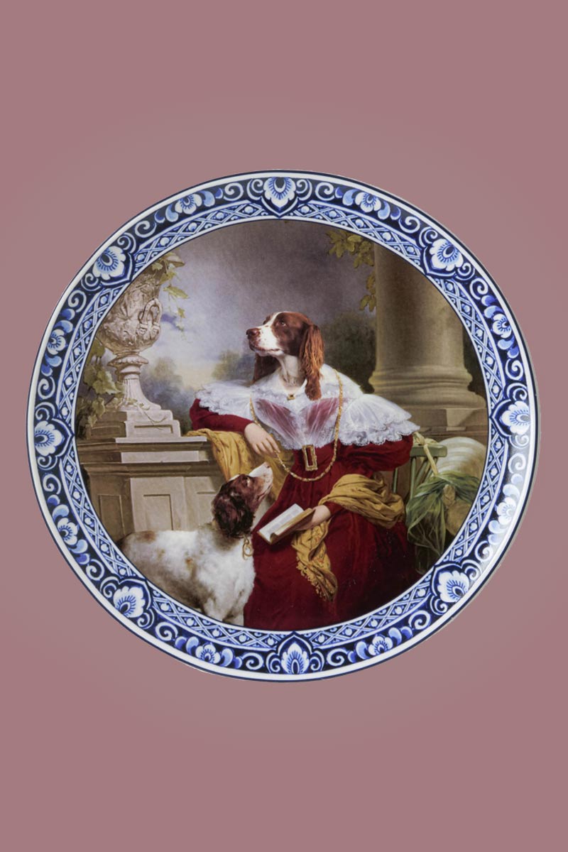 Wandbord Lady Springer Spaniel 1