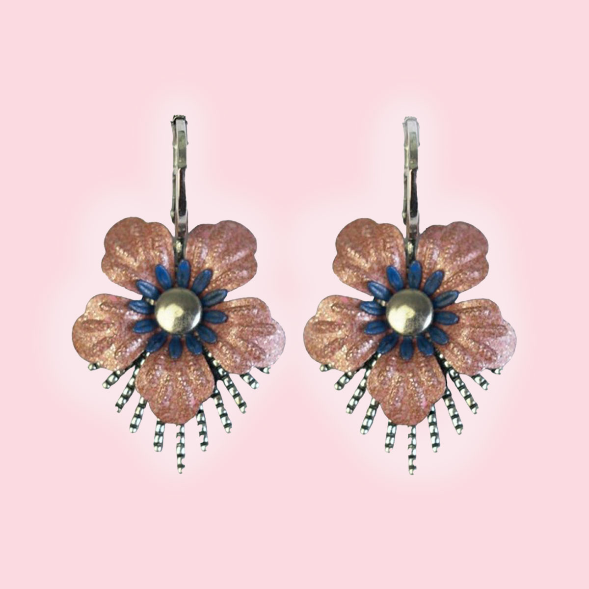Oorbel Raio Old/ Pink/ Navy - Urban Hippies