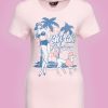 T shirt Chi Chi Beach Poodle Pink Queen Kerosin
