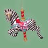 Ornament Glass Carousel Zebra Vondels