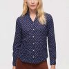 Basic Shirt Spotted Print Navy Nice Things 3