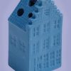 Droogbloem Huisje Trapgevel Blauw