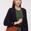 Mix Leather Cross Bag Dark Orange Nice Things