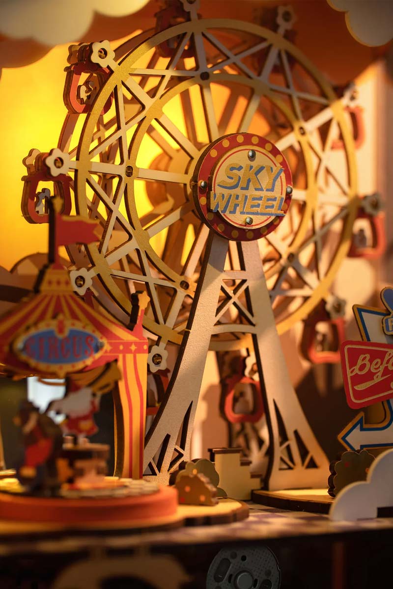 Alternative view of Bouwpakket 3D Houten Puzzel Music Box | Sunset Carnival