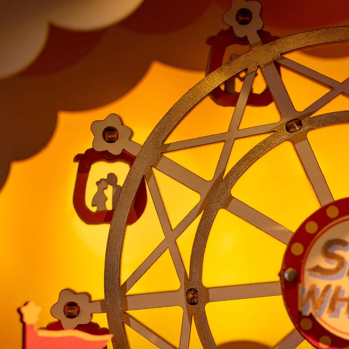 Bouwpakket 3D Houten Puzzel Music Box | Sunset Carnival - Afbeelding 3