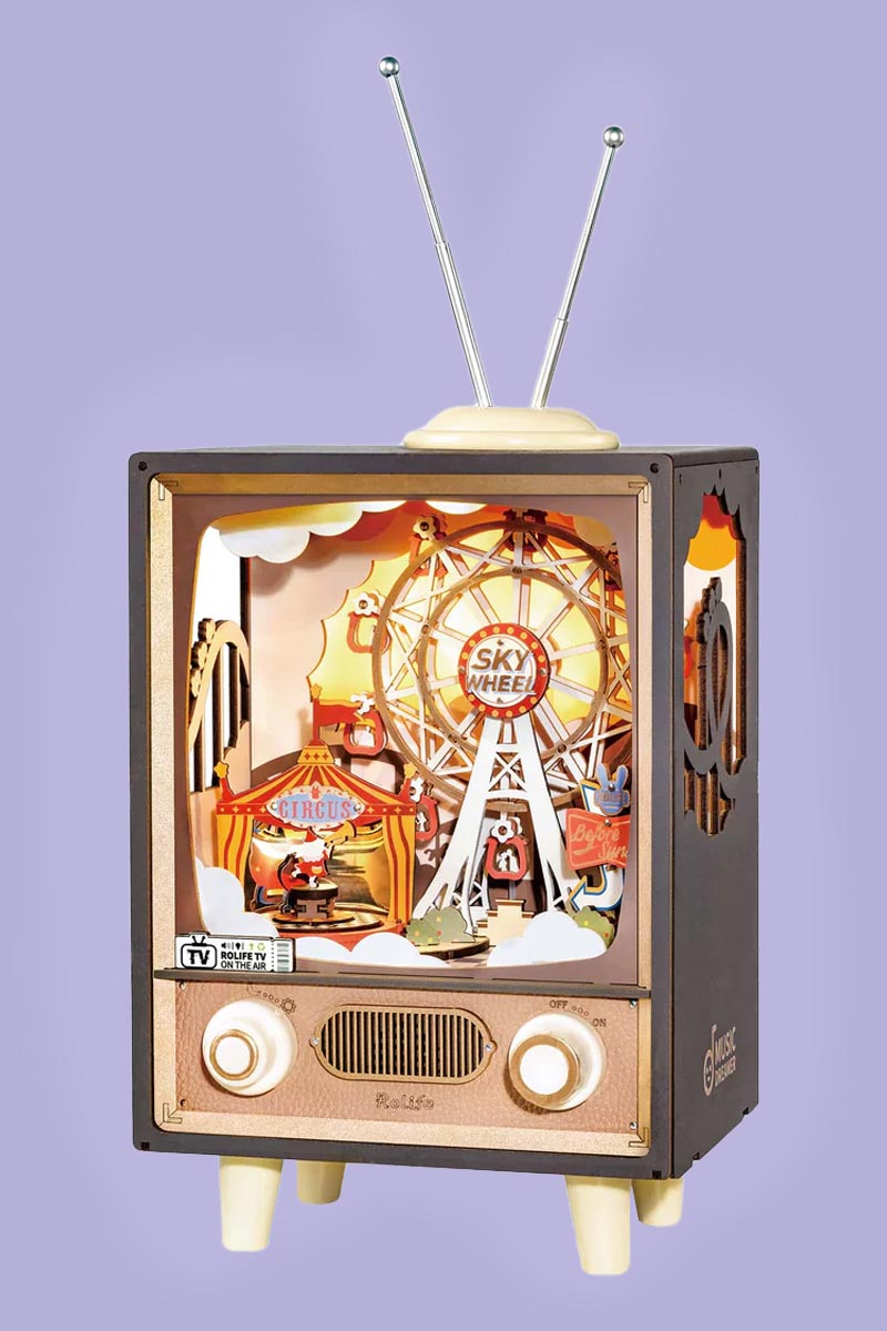 Bouwpakket 3D Houten Puzzel Music Box | Sunset Carnival - Afbeelding 6