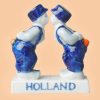 Kuspaar man man blauw wit oranje 8 cm