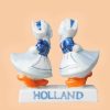 Kuspaar vrouw vrouw blauw wit oranje 8 cm