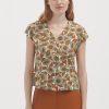 Top Sunflowers Buttons Zachtblauw Nice Things 1