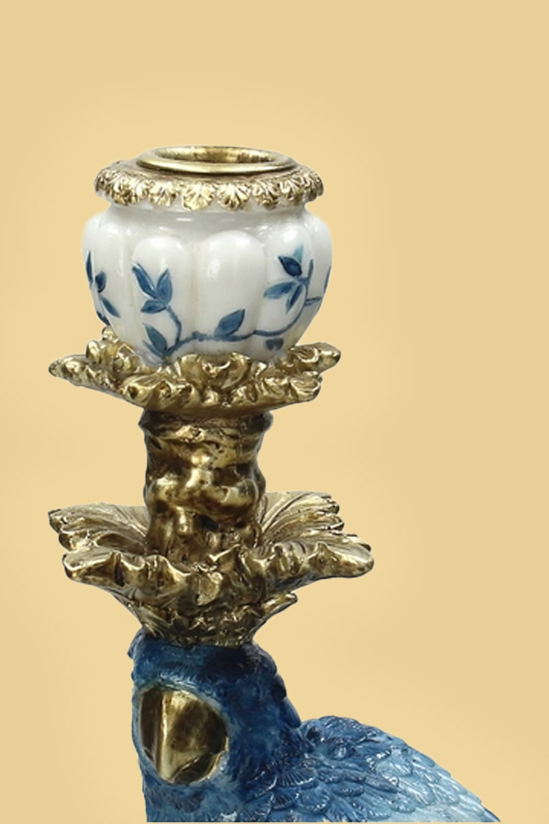 Alternative view of Kandelaar Bird Blue Gold