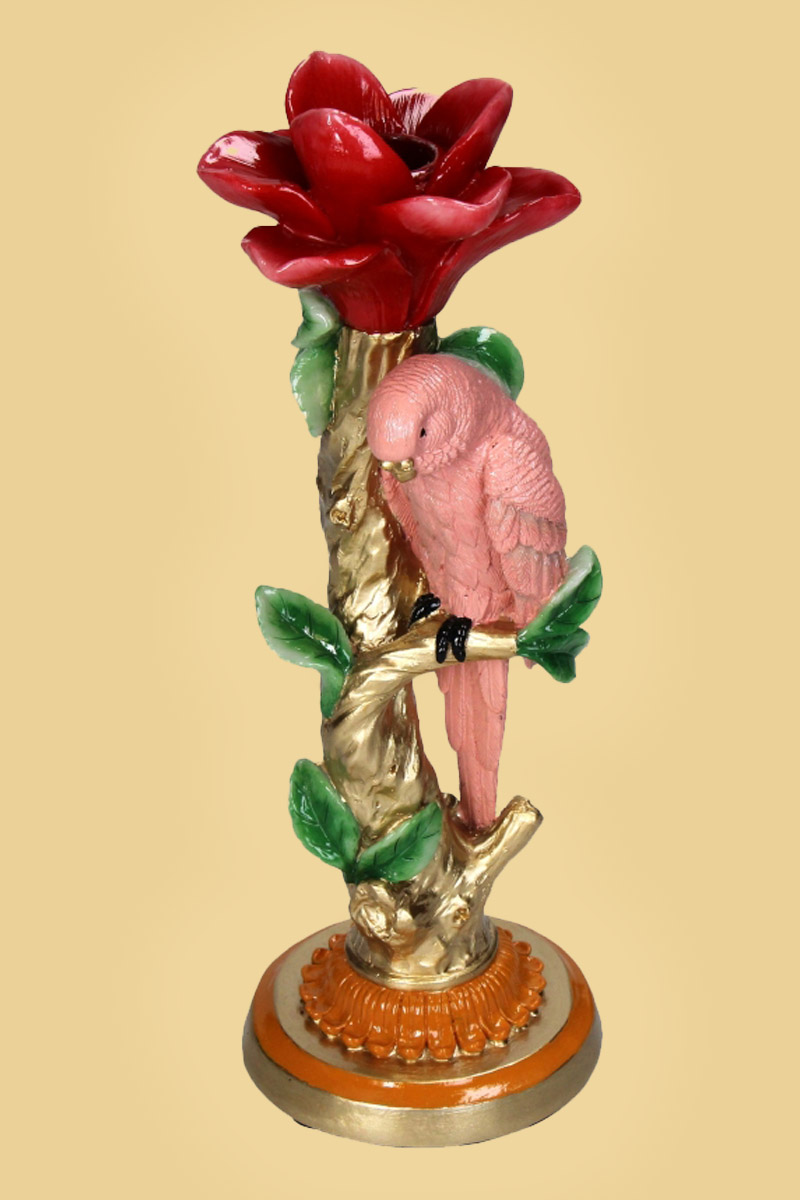 Kandelaar Bird Pink