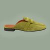 Leren Muiltje Indy Lime Groen Babouche 4