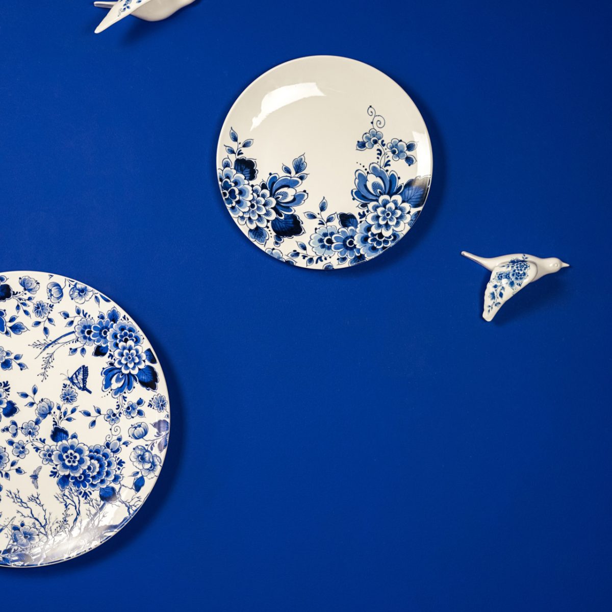 Wandvogel Delfts Blauw 1 3