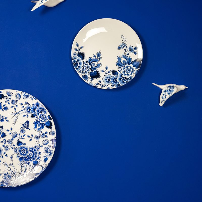 Wandvogel Delfts Blauw 1 - Afbeelding 4