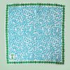 Zijden Sjaaltje Mini Menabe Turquoise
