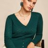 Cardi V Heart Ajour BCI Dragonfly Green King Louie 1