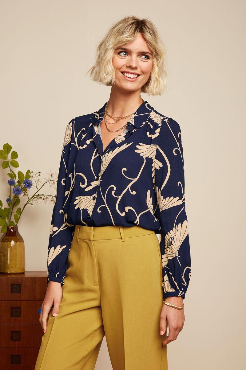 Carina Blouse Pixy Evening Blue King Louie 1