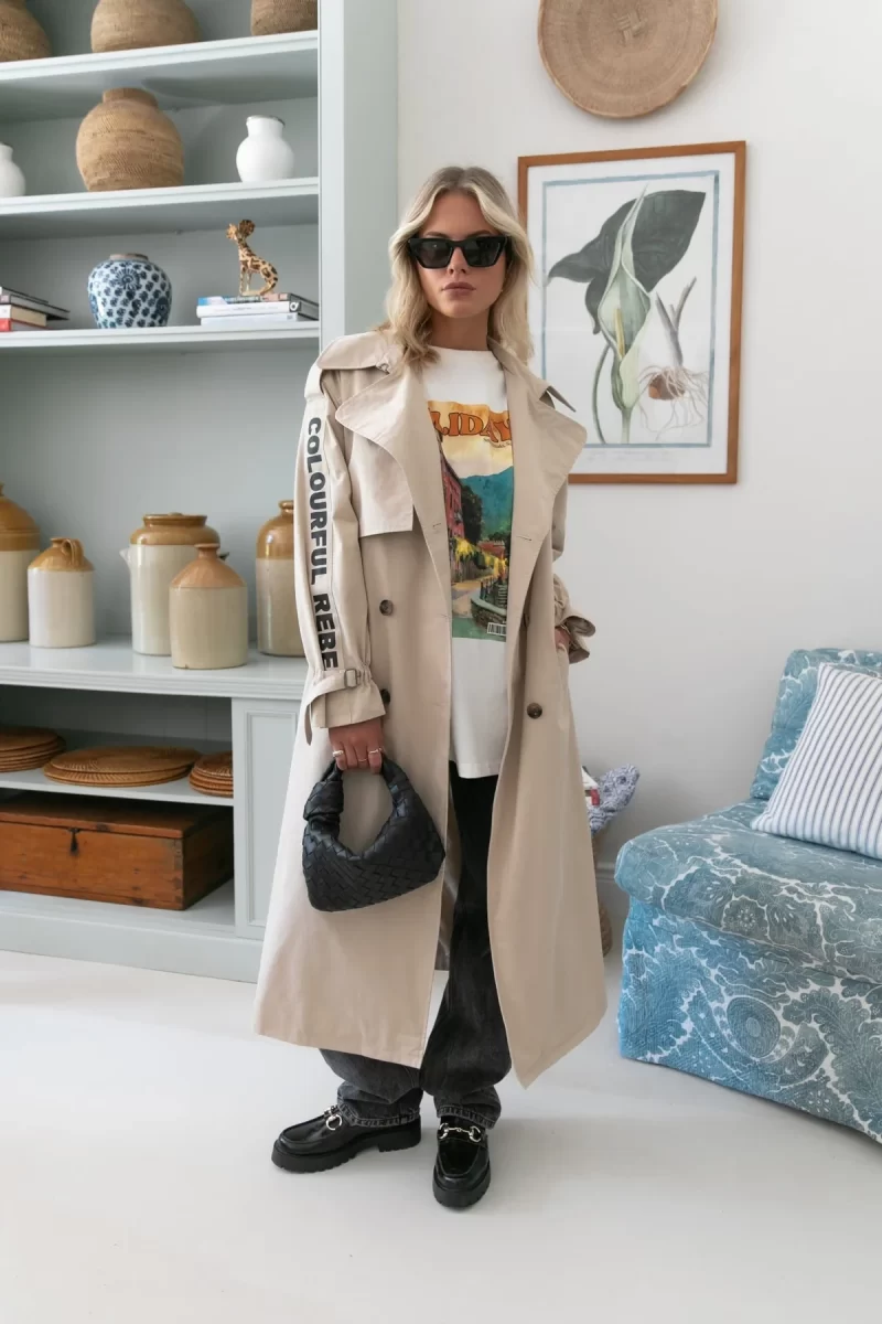 Trenchcoat Kaia Branded - Colourful Rebel