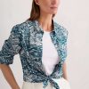 Larissa Shirt Helford Birds Ocean Drift Seasalt