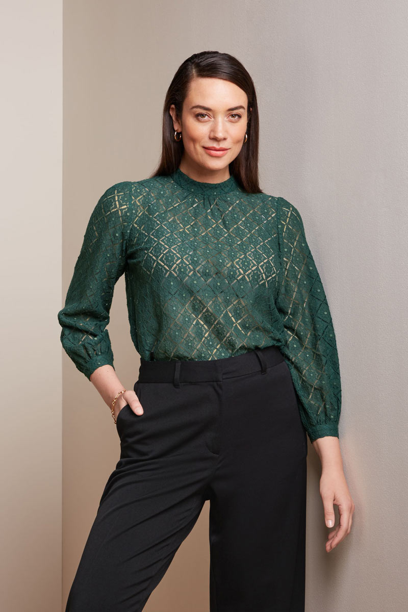 Phoebe Top Artiste Lace Amazon Green - King Louie