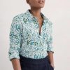 Larissa Shirt Wandering Peas Chalk Seasalt