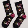 Womens Bamboo Arty Socks Sweet Nightingale Onyx Seasalt