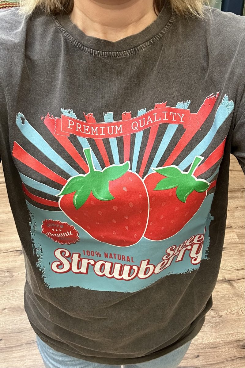 T-Shirt Strawberry - Turquoise by Daan - Afbeelding 2
