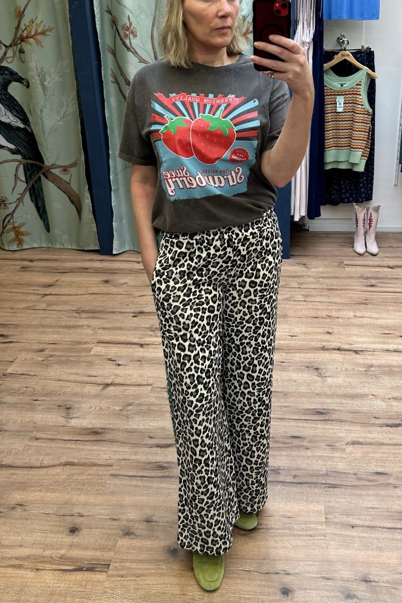 Pants Panther Stripe - Turquoise by Daan - Afbeelding 2