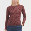 Printed Round Neck Intense Terracota Nice Things