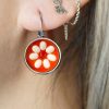 oorbel daisy orange urbanhippies 1