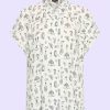 Blouse Short Sleeve Mediterranee Black Zilch